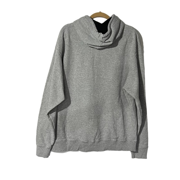 Champion Hoodie Sweatshirt Gray Logo Spellout Size XL Retro Loungewear Cozy - Picture 2 of 6